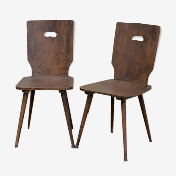 Pair of brutalist chairs