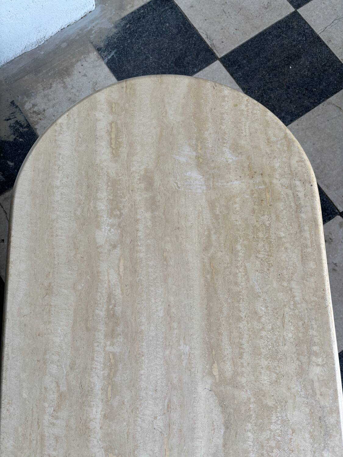 Vintage travertine coffee table