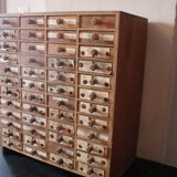 Meuble d'horloger 48 tiroirs
