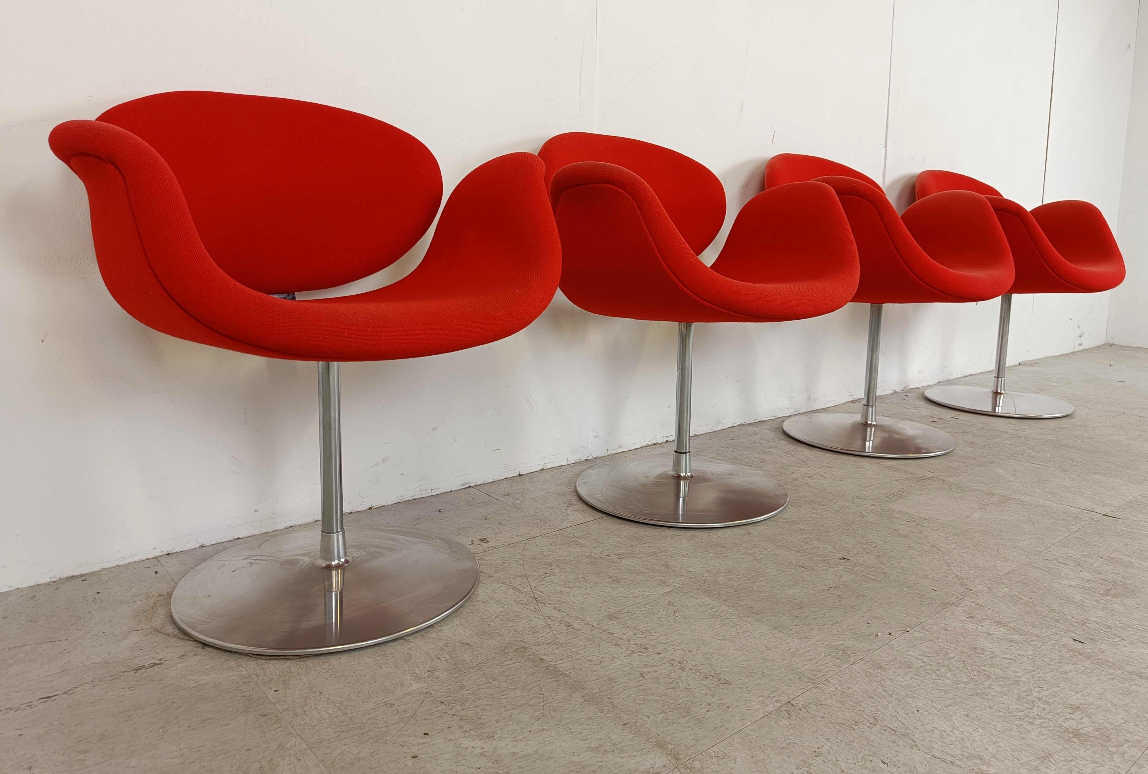 Little tulip chairs by Pierre Paulin for Artifort, 1990s - set of 4