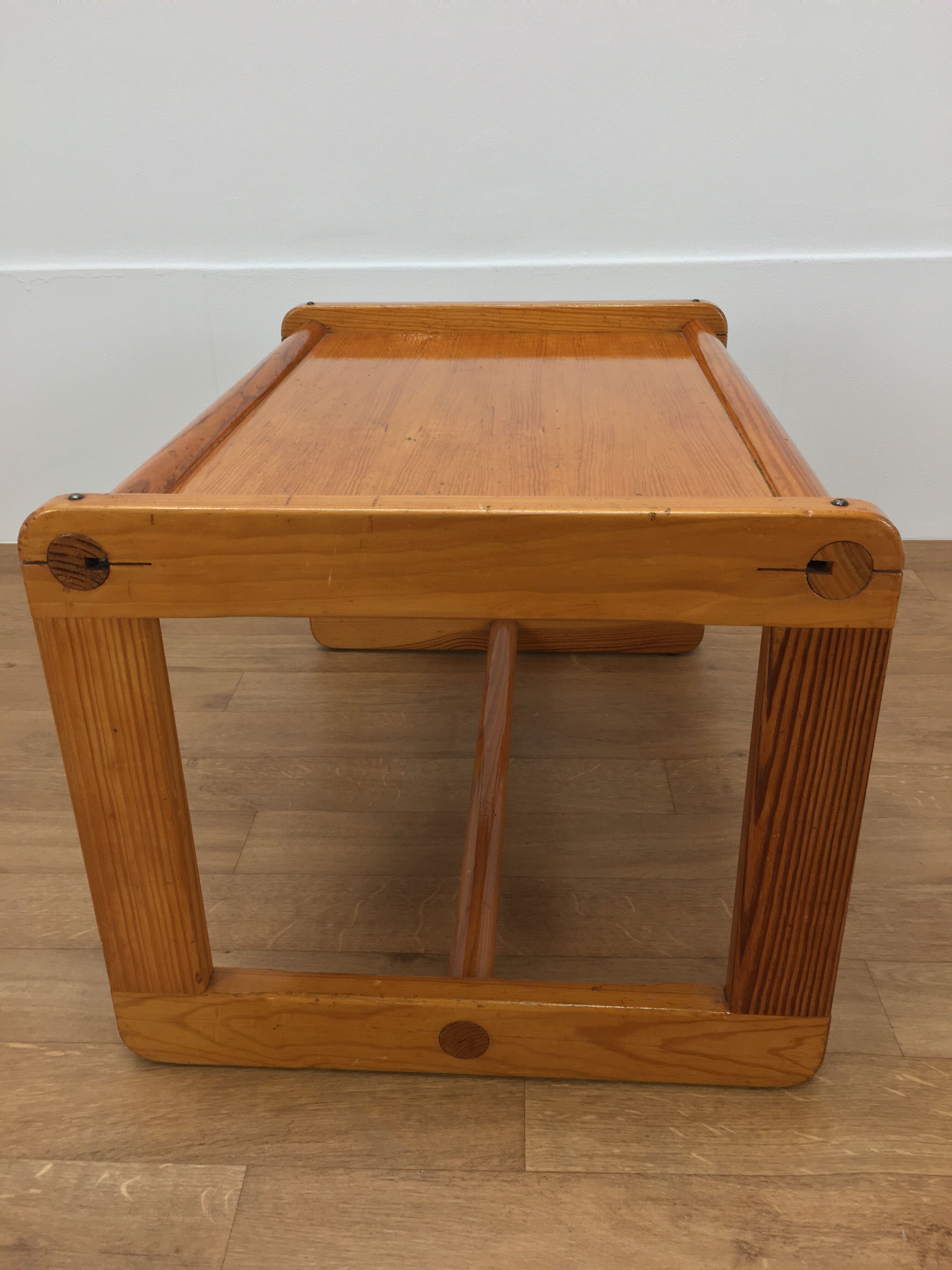 Baumann children's pine desk and chair, 1970