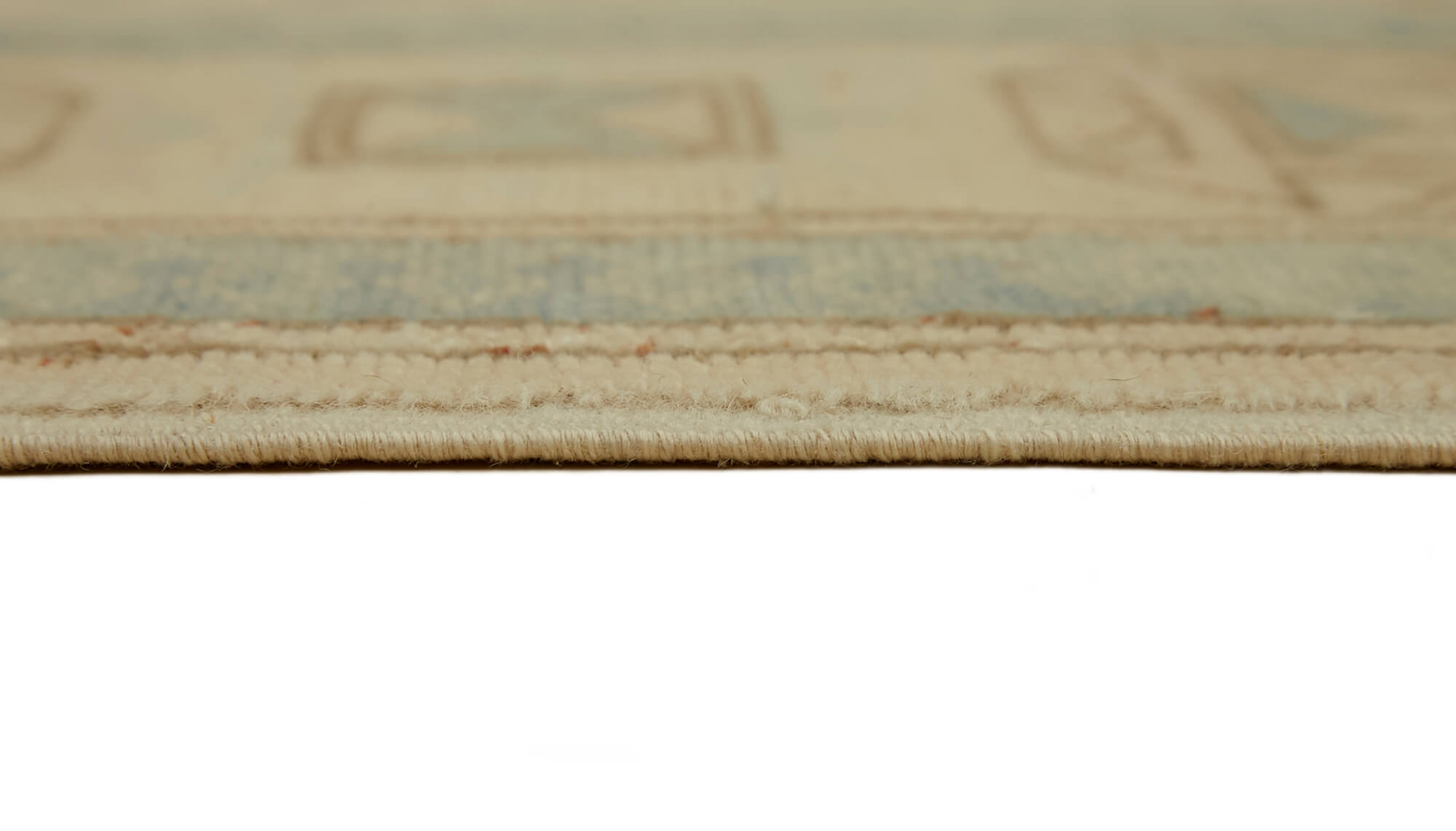 Hand-knotted anatolian vintage 1970s 263 cm x 348 cm beige wool carpet