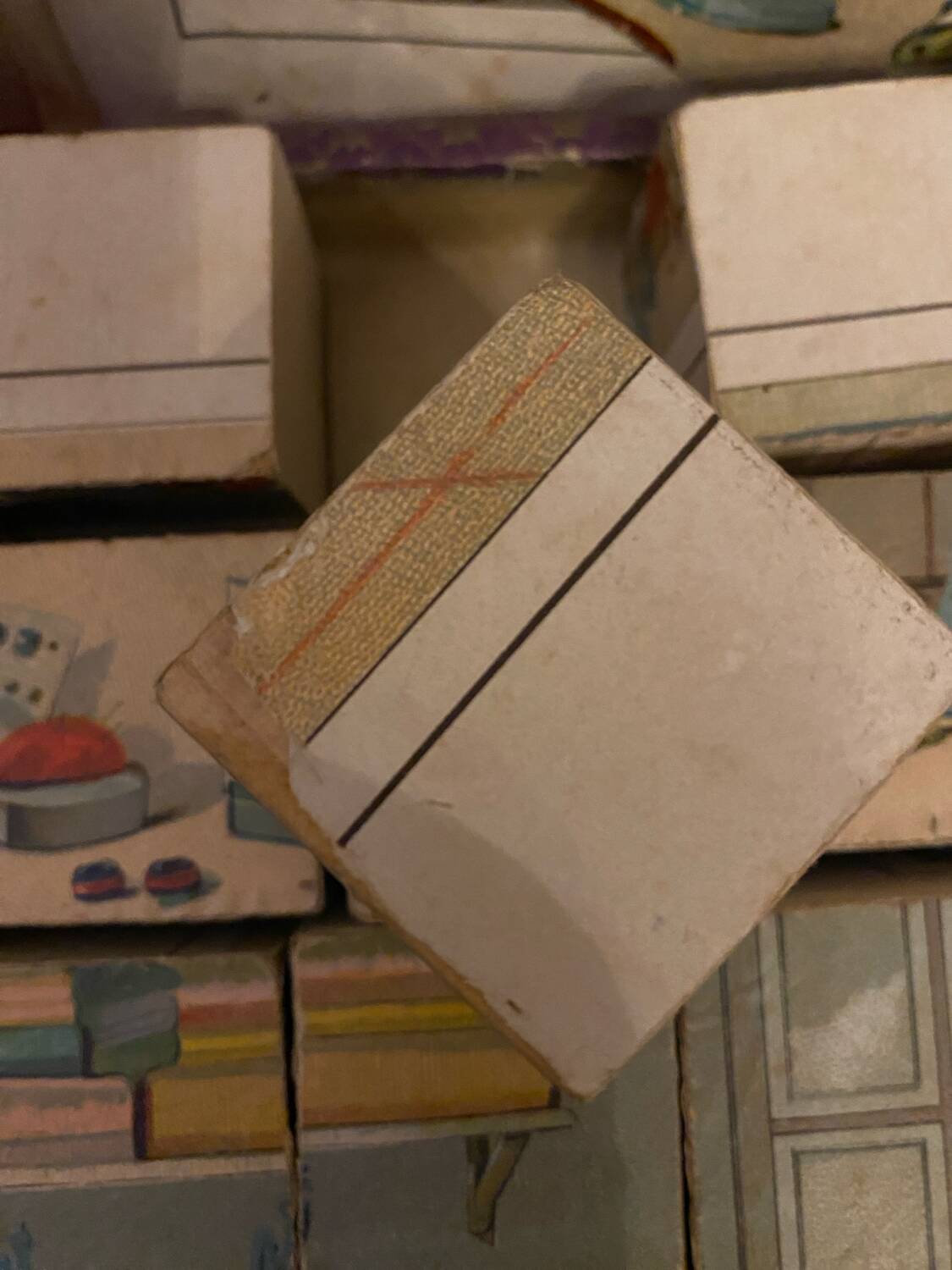 19th century wooden cube set