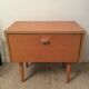 Vintage bedside of the 70s in blond wood