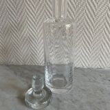 Carafe en verre cylindrique