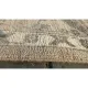 Hand-Knotted Wool Area Rug, Beige Floral Design Carpet for Living Room