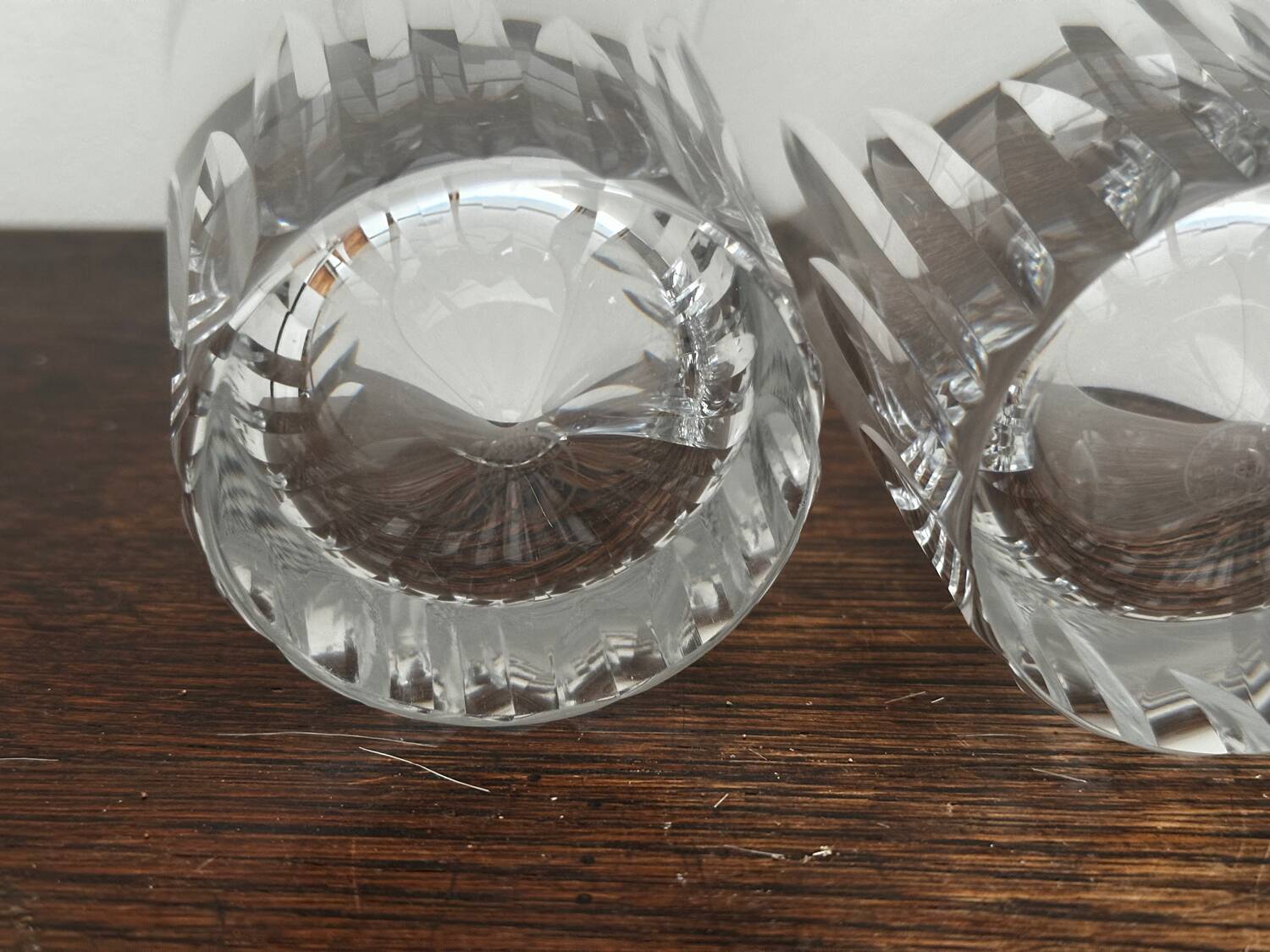 4 Baccarat Crystal Orangeade Glasses stamped Casino Model