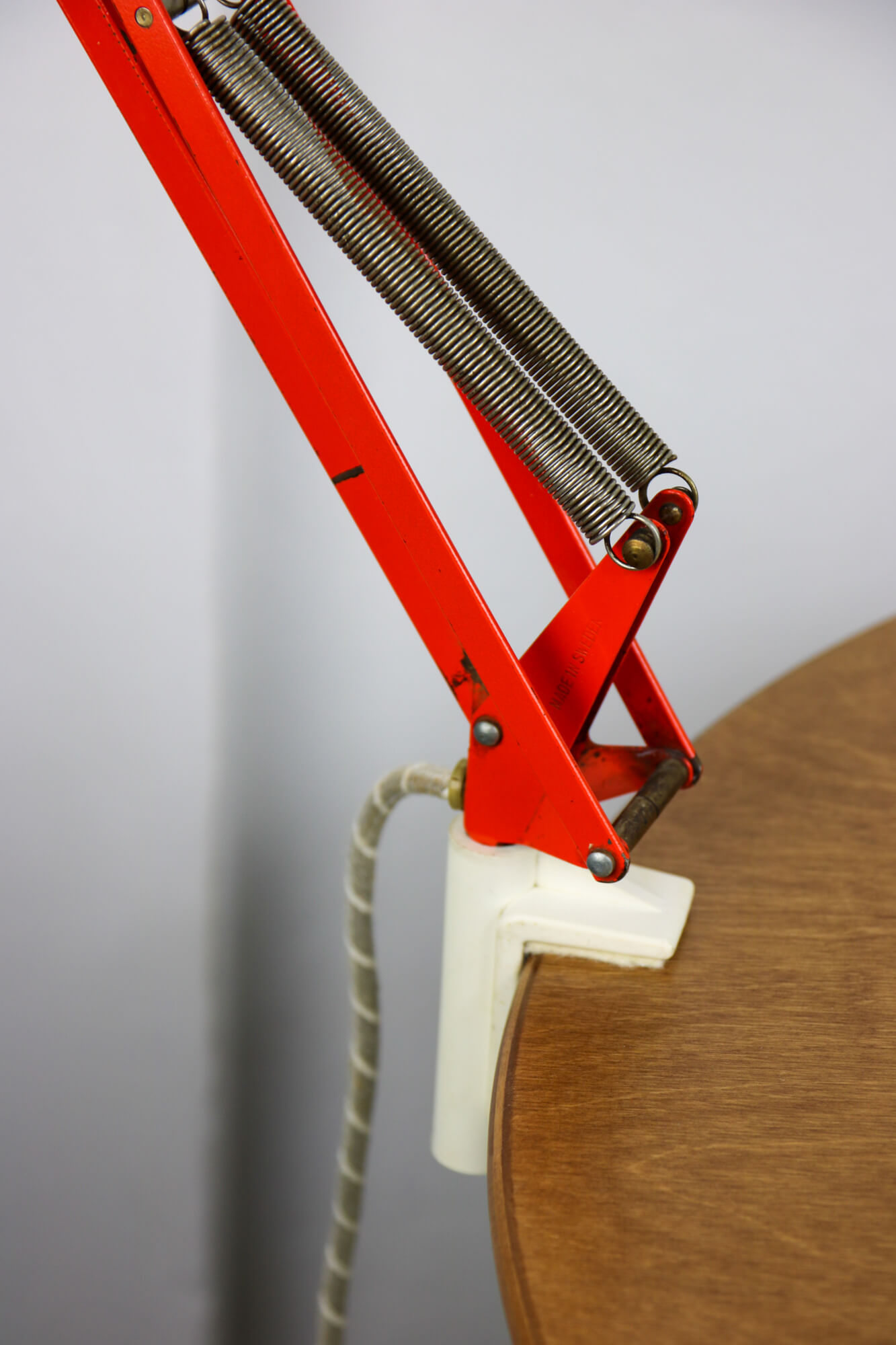 Orange Adjustable Achitect Table Lamp by Luxo, 1970s