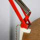 Lampe orange réglable par luxo, 1970s