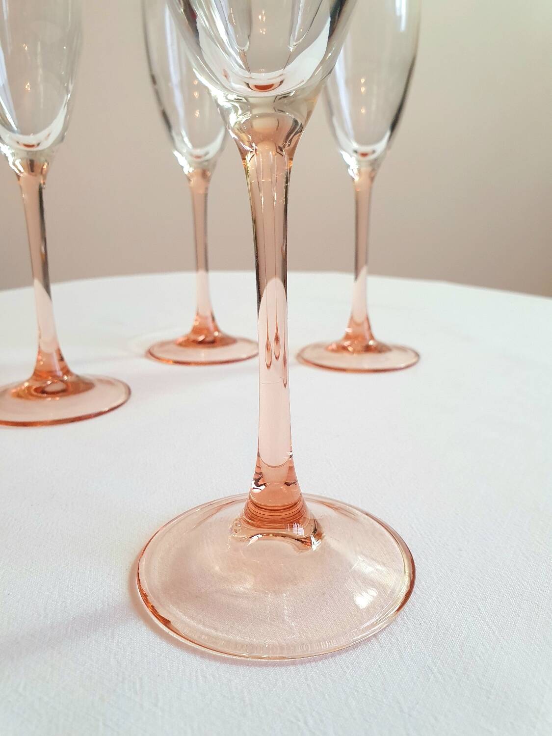 Vintage champagne flutes