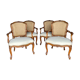 SUITE 4 ARMCHAIRS FRENCH PARIS LOUIS XV ERA STAMP FALCONET