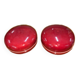 Pair of Sarreguemines candy box