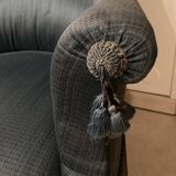 Fauteuil crapaud bleu