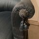 Fauteuil crapaud bleu