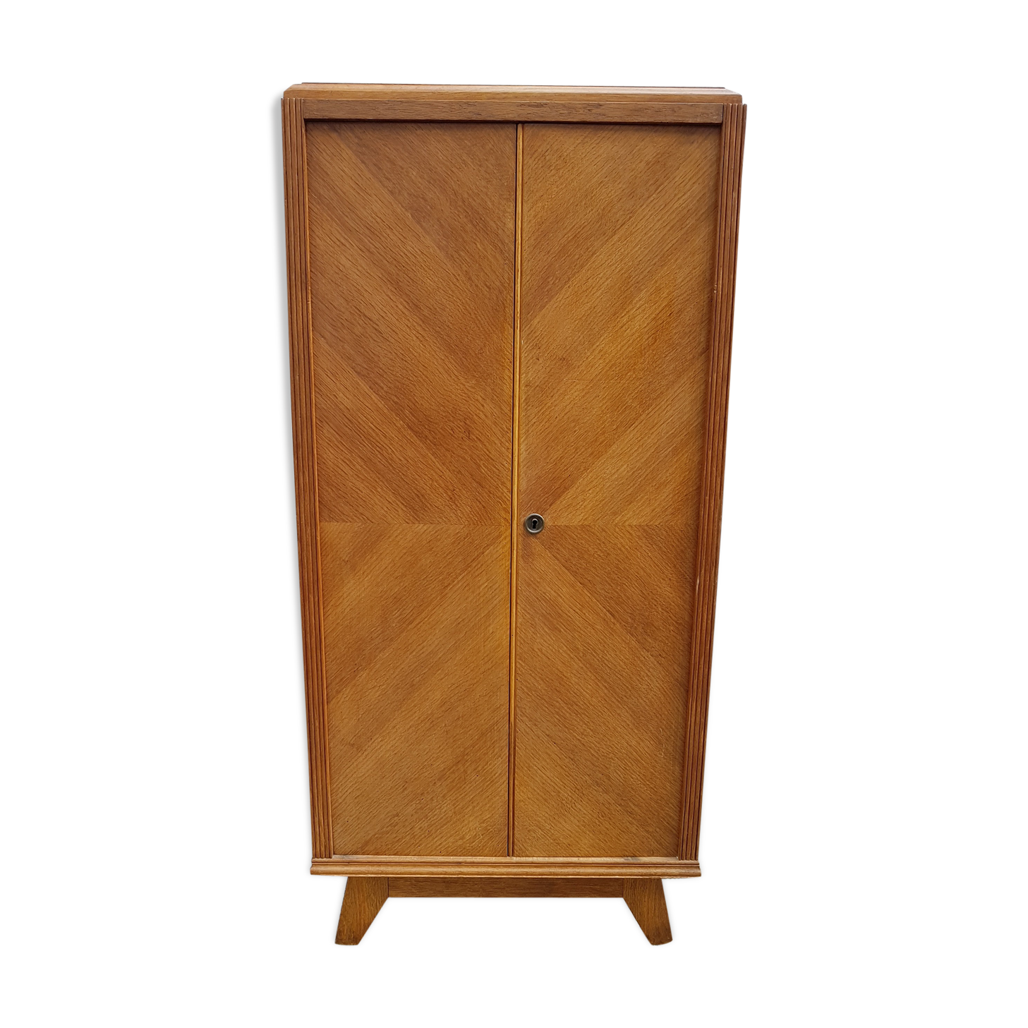 Small vintage wooden wardrobe