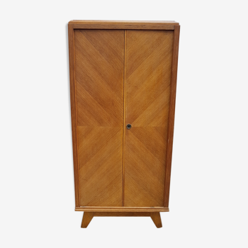 Small vintage wooden wardrobe