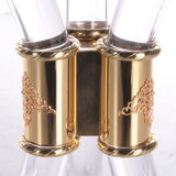 Hollywood regency coffee table with plexiglas side table, 1970 italy