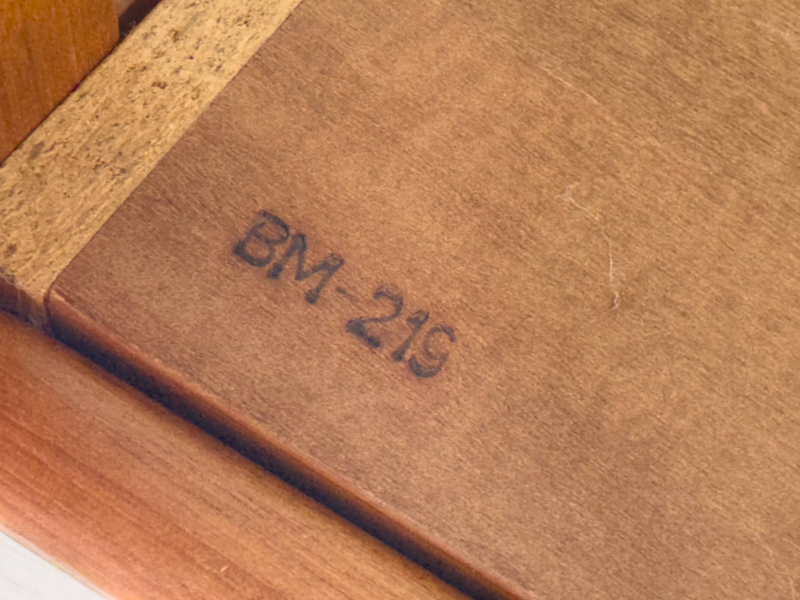 Bureau danois en teck avec porte et tiroirs par Bornholm, années 1970