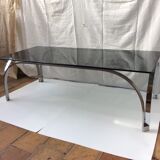 Vintage glass coffee table