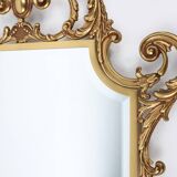 Solid copper 20th Century French Louis XV style beveled wall mirror
