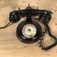 Old column phone in Bakelite and metal 1936
