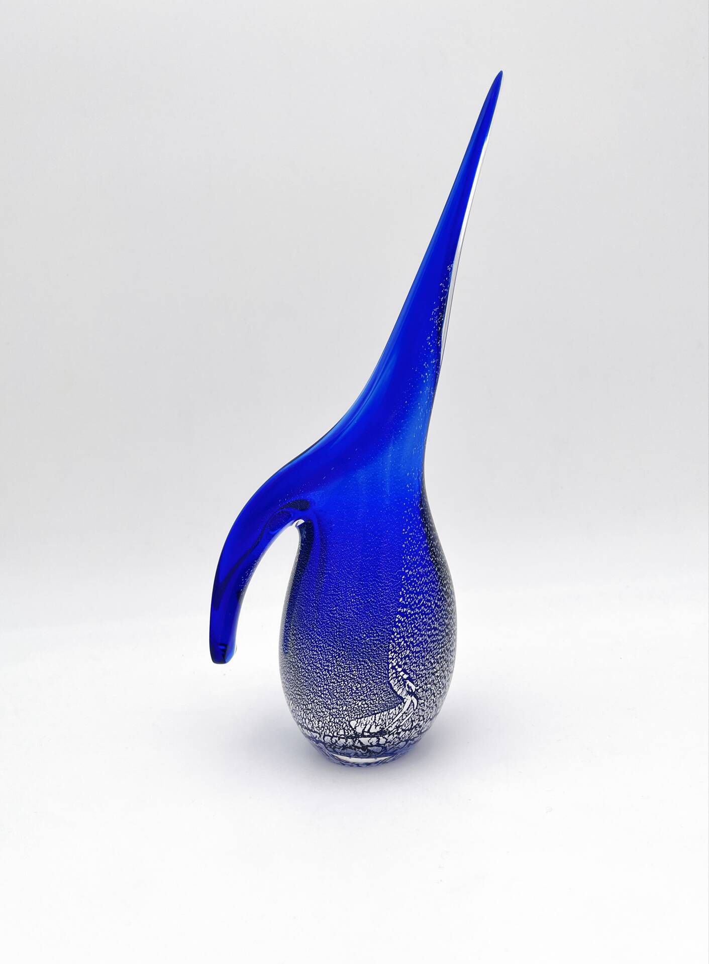 Pichet Colibri Signed Allan Scharff Holmegaard Blue Leaf Silver 27cm