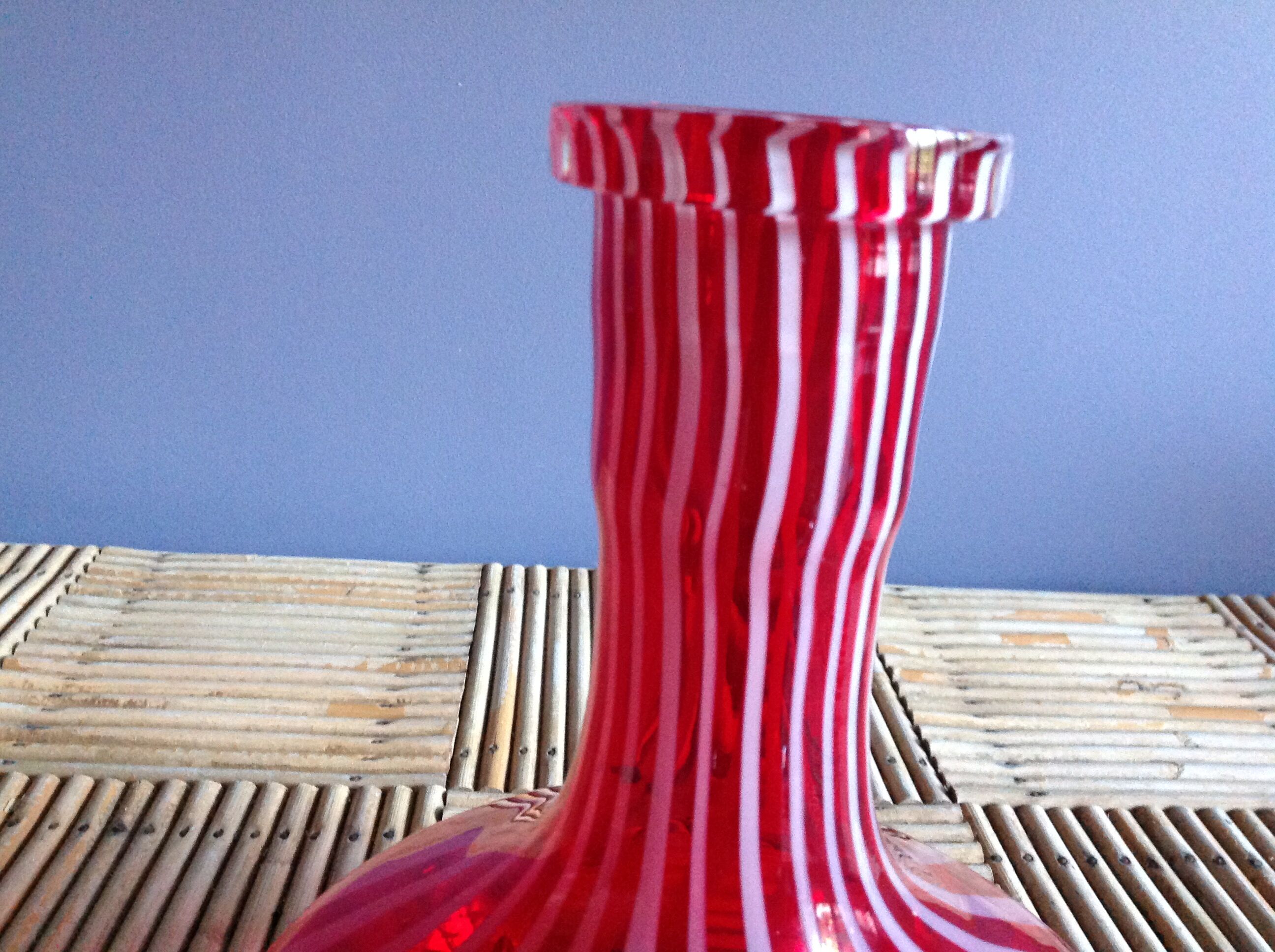 Vintage striped carafe