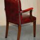 Vintage Gainsborough Chesterfield leather armchairs
