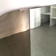Triptych mirror in smoked glass 140x80cm