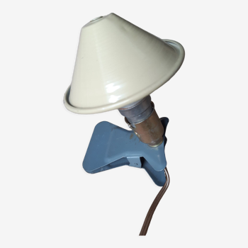 Lampe spot "champignon" à pince, vintage 60s