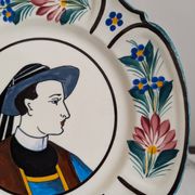 Old Breton HB Quimper plate