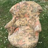 2 19th century toad armchairs