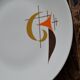 Round porcelain dish Schirnding Bavaria 70s