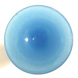 Blue opaline footed vase