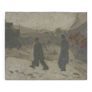 tableau en sable de Michel