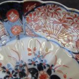 Antique asian imari plate, japan, 19th century, floral decoration