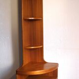 1970s teak corner shelf