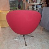 Red retro armchair ~1960