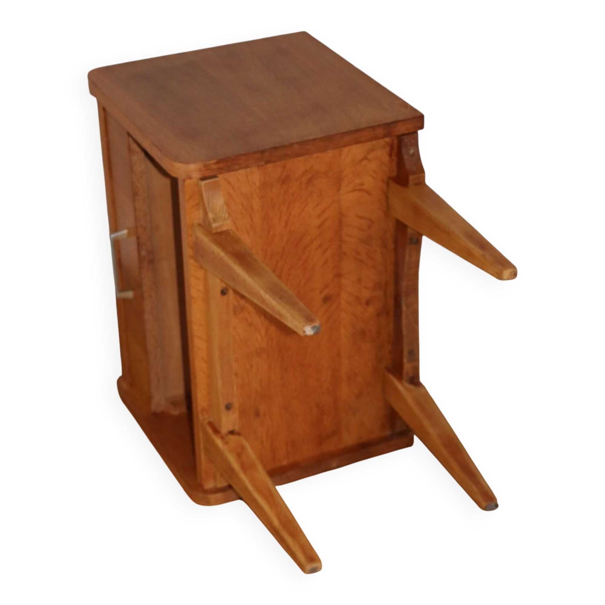 Oak bedside table with drawer, 1960