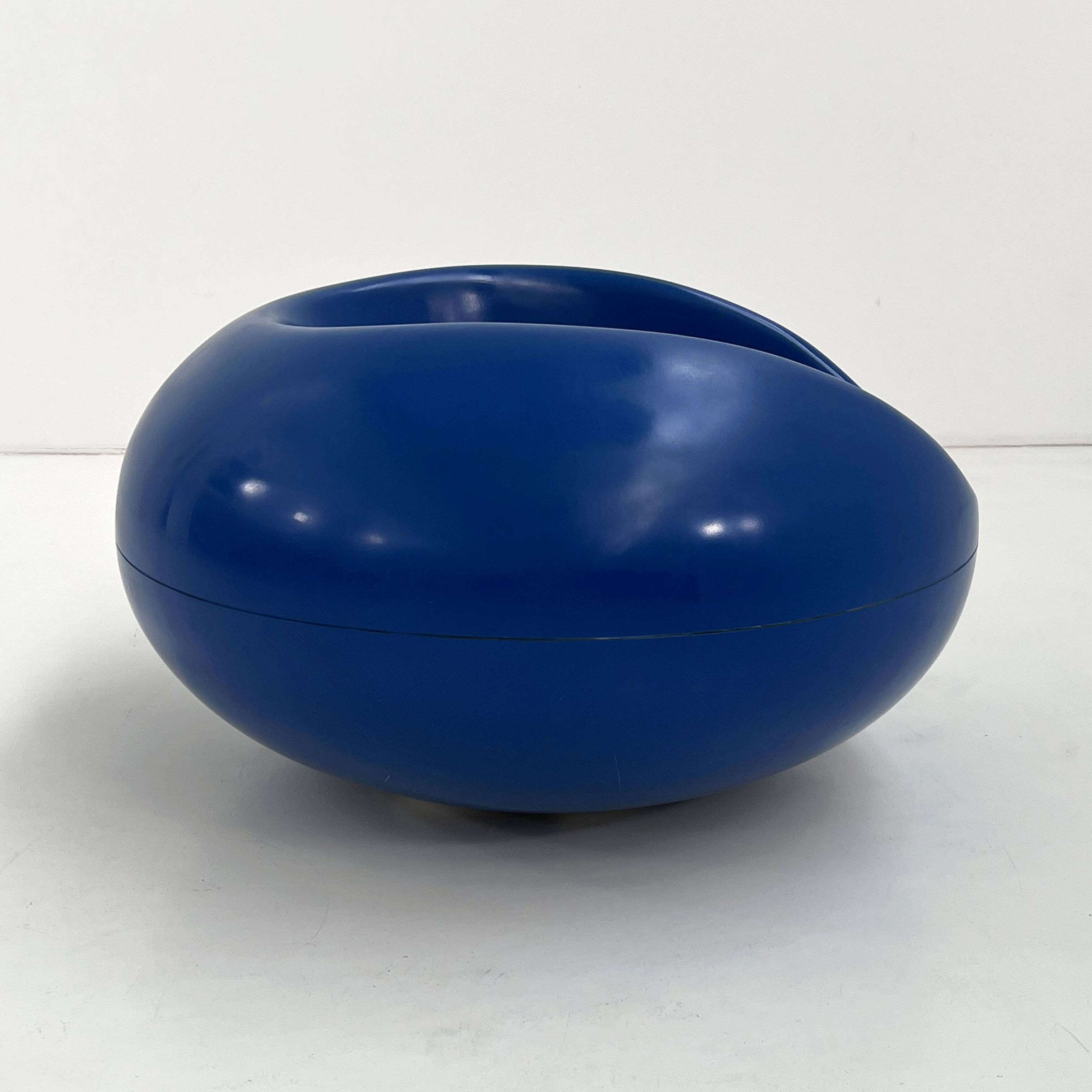 Pastil blue armchair by Eero Aarnio for Asko, 1960