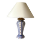 1930 lamp signed Delcourt, fabric cable, lampshade