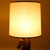Large Horse Head Chess Knights Lamp in Carved Alabaster, taly, 1960s, Set of 2