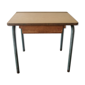 Vintage school desk - metal and formica - 60s