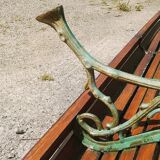 Garden bench park vintage square