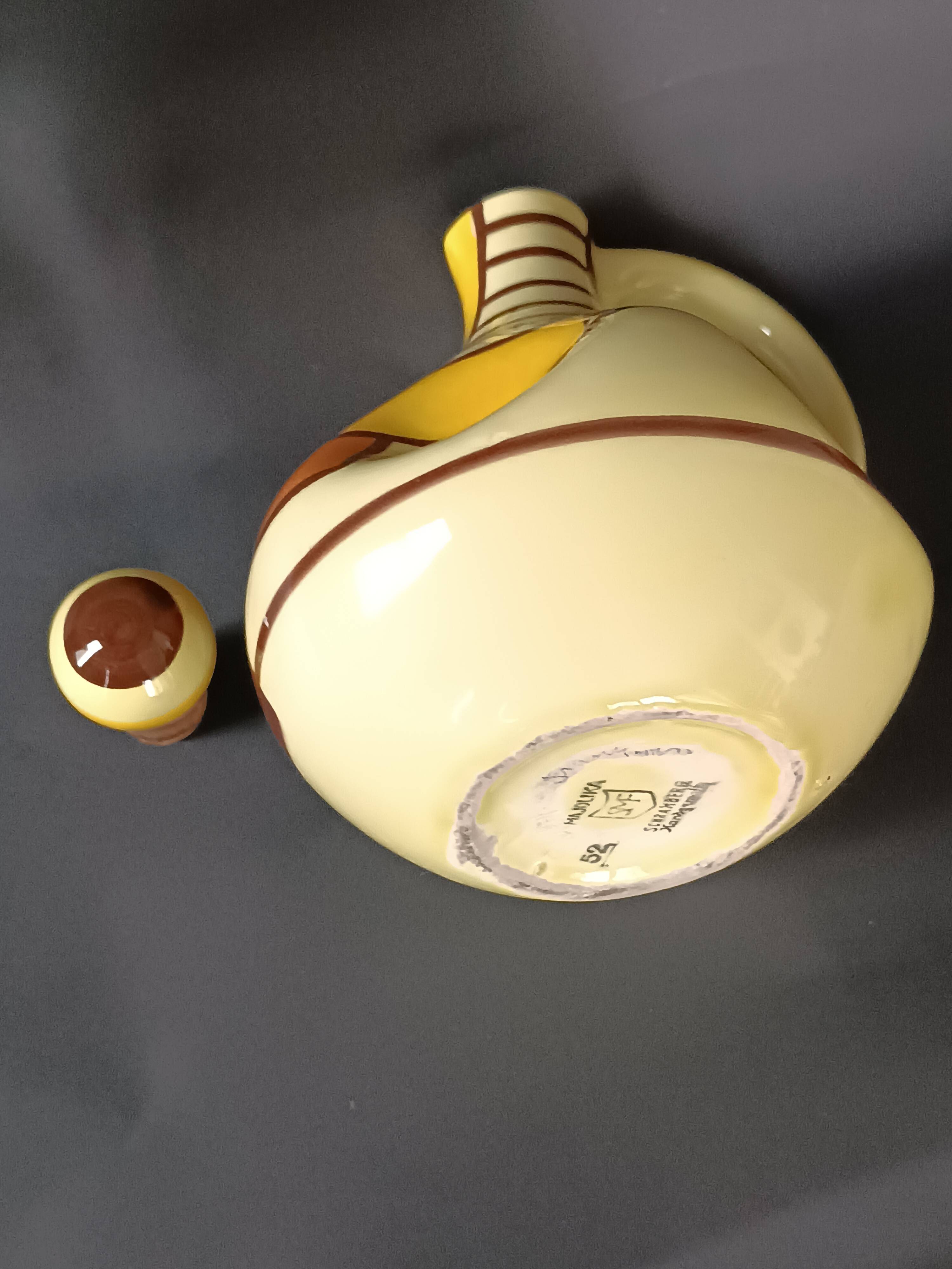 Ceramic carafe bottle designed by Eva Zeisel for Schramberg 1928