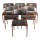Chaises par Erik Buch, ensemble de 6