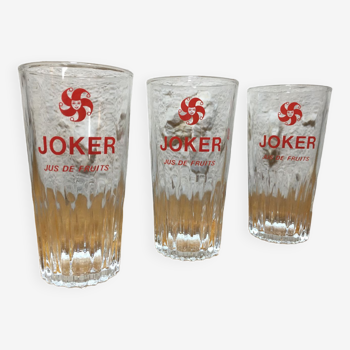 Verres joker vintage