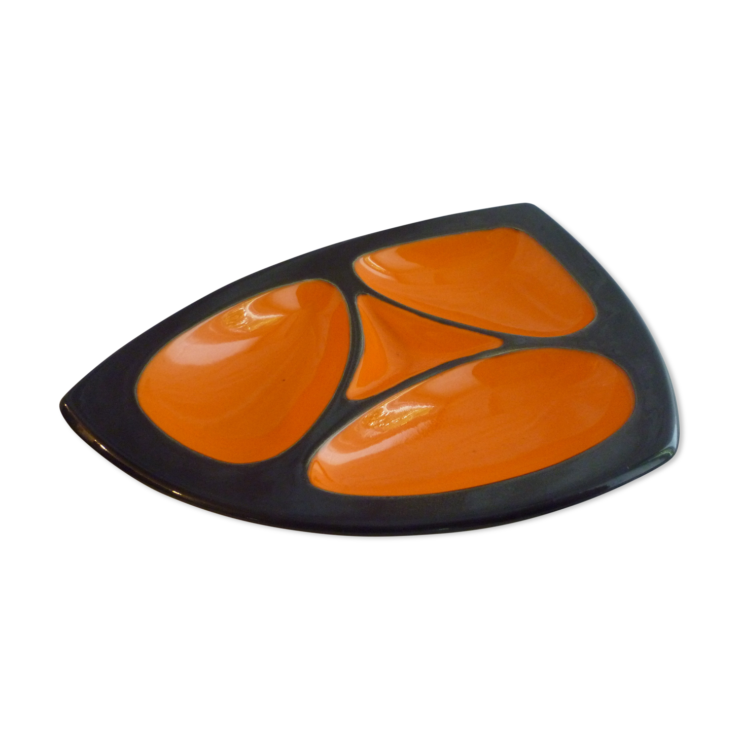 Vintage 1970s ceramic aperitif dish