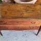LOUIS XVI COMMODE WITH 2 DRAWERS IN SOLID WALNUT FROM THE 19TH CENTURY