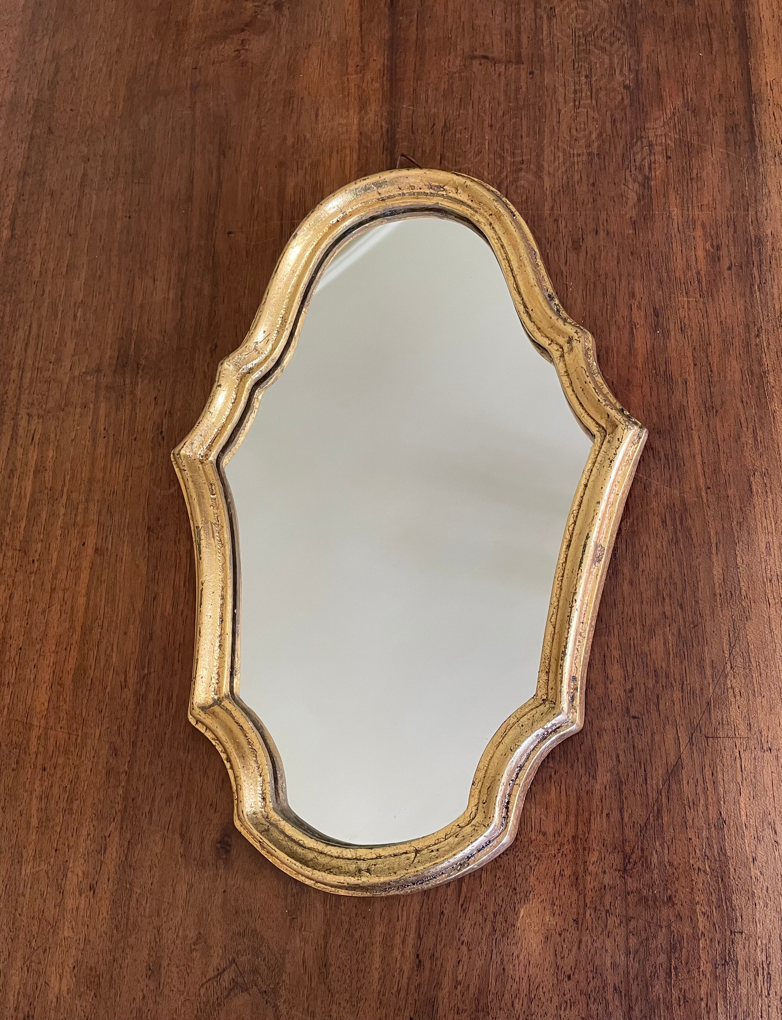 Gilded mirror of style Louis XV sober 32 X 22